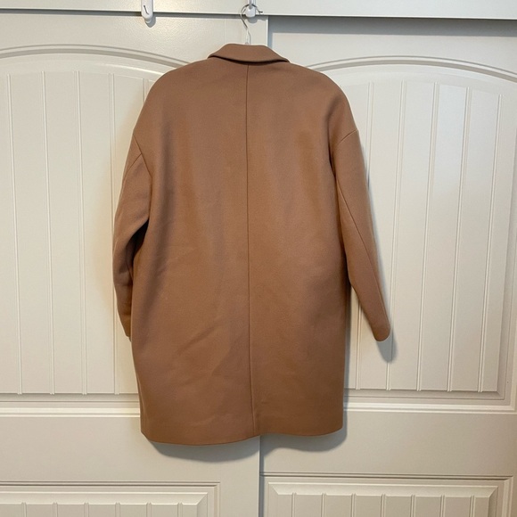 Everlane the Cacoon Wool dressy tan coat size 6 - Picture 6 of 10
